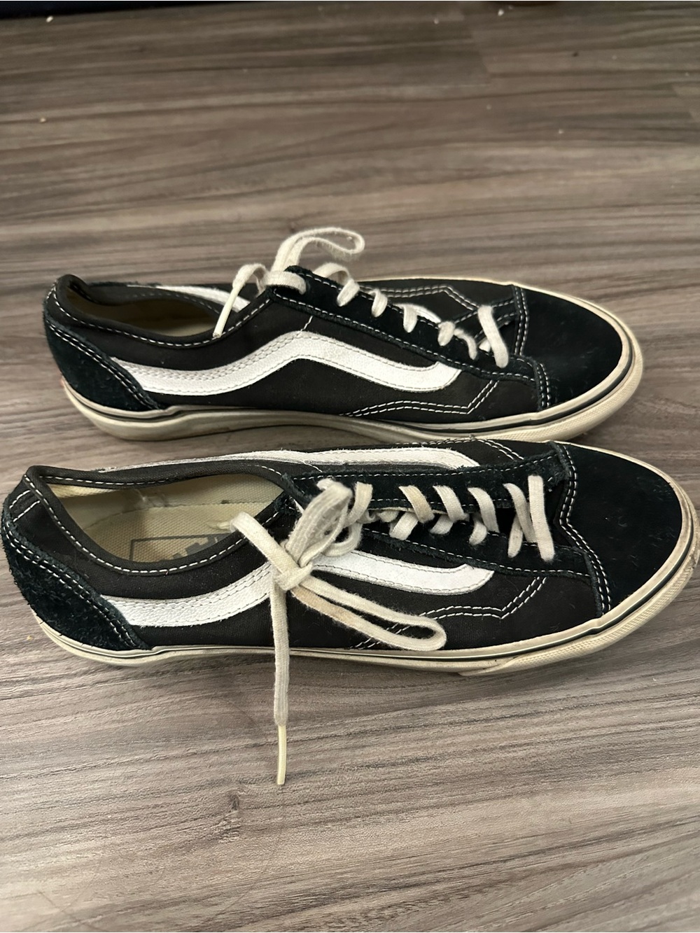 Vans Black and White Old Skool Skate Sneakers